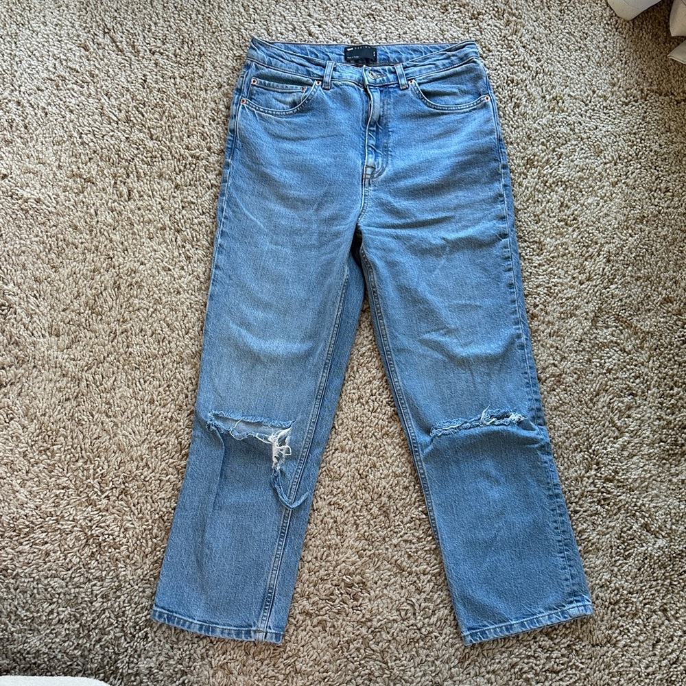 ASOS High Waisted Distressed Women's Jeans
